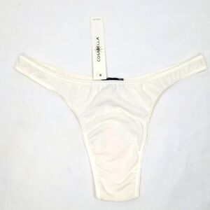 NWT Cosabella Size S/M  White Talco Thong Panties